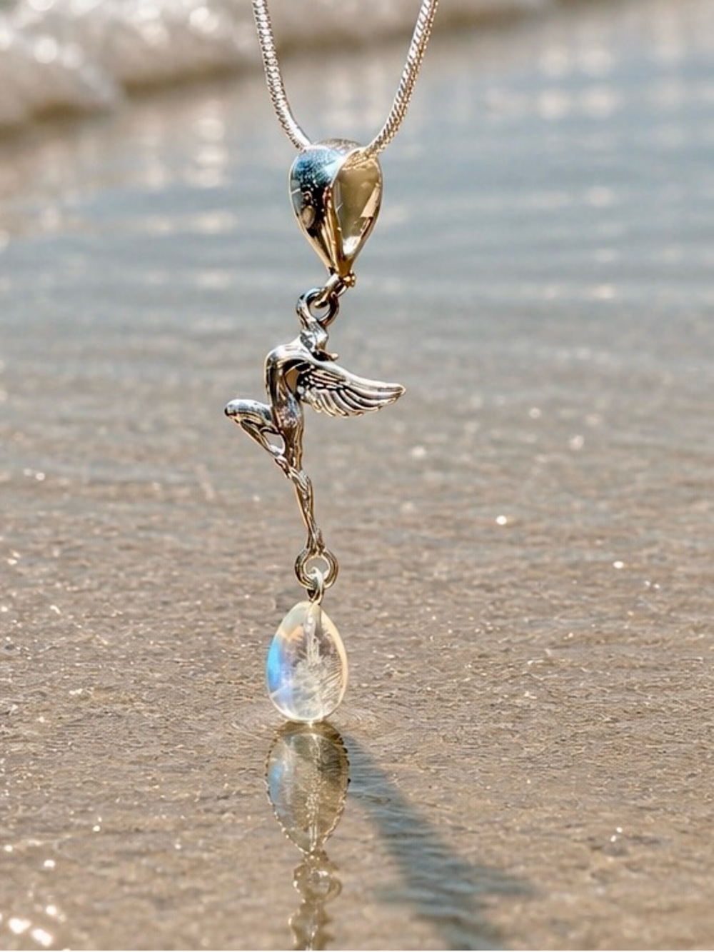 NEW! Moonstone Fairy Necklace